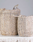 Avion Oversize Seagrass Basket, Set of 2