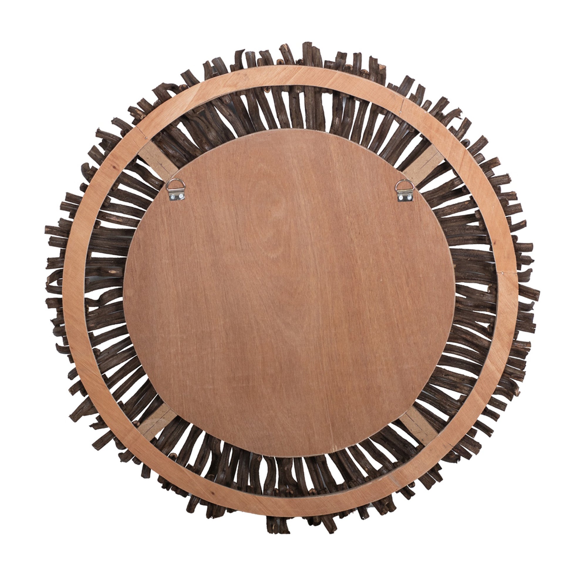 Hapsala Round Rattan Starburst Wall Mirror | East at Main