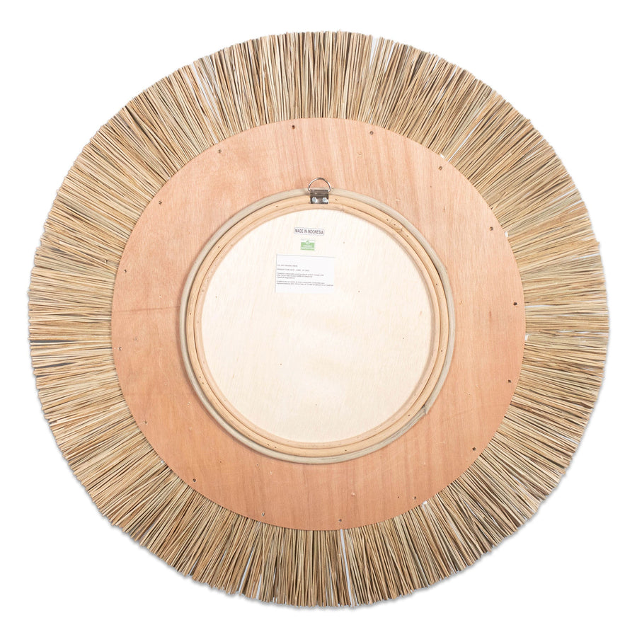 Indigo Road by Egypt Sherrod x East at Main Mendong Seagrass 30" Round Mirror