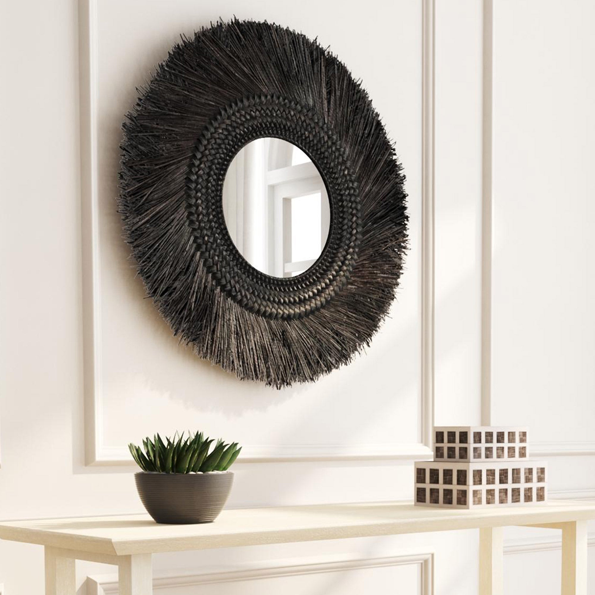 Indigo Road by Egypt Sherrod x East at Main Braided Seagrass Mirror