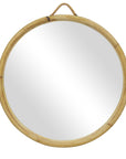 Cally 29" Round Rattan Mirror