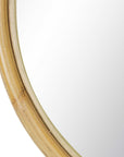 Cally 29" Round Rattan Mirror