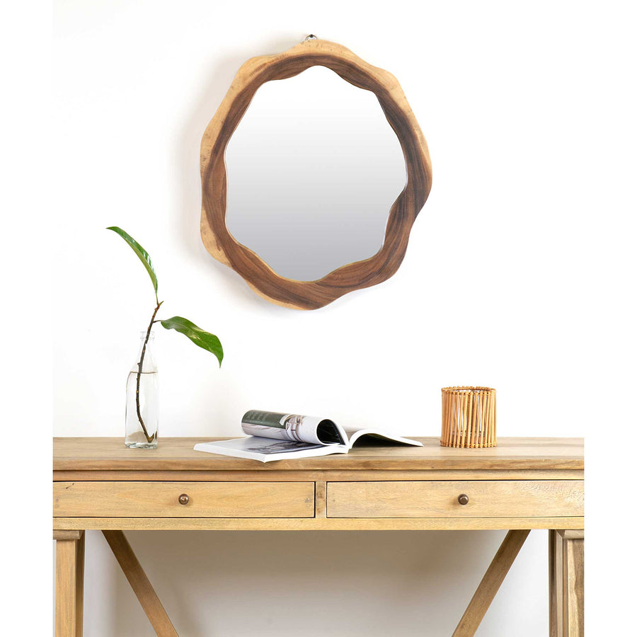Victor Live Edge Solid Wood Mirror