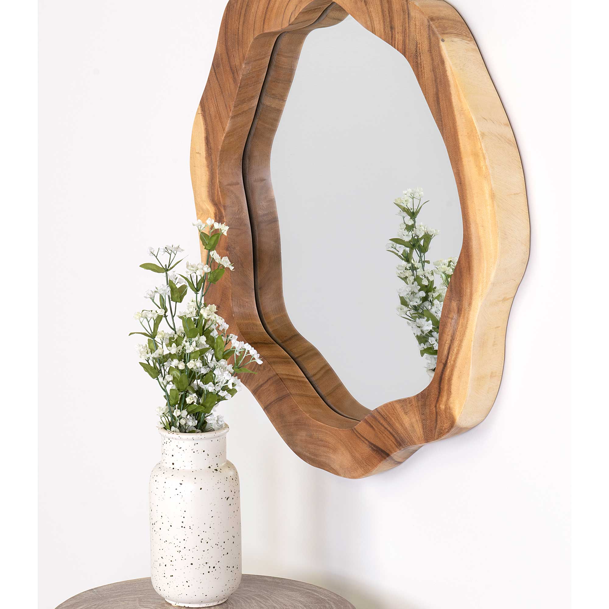 Victor Live Edge Solid Wood Mirror