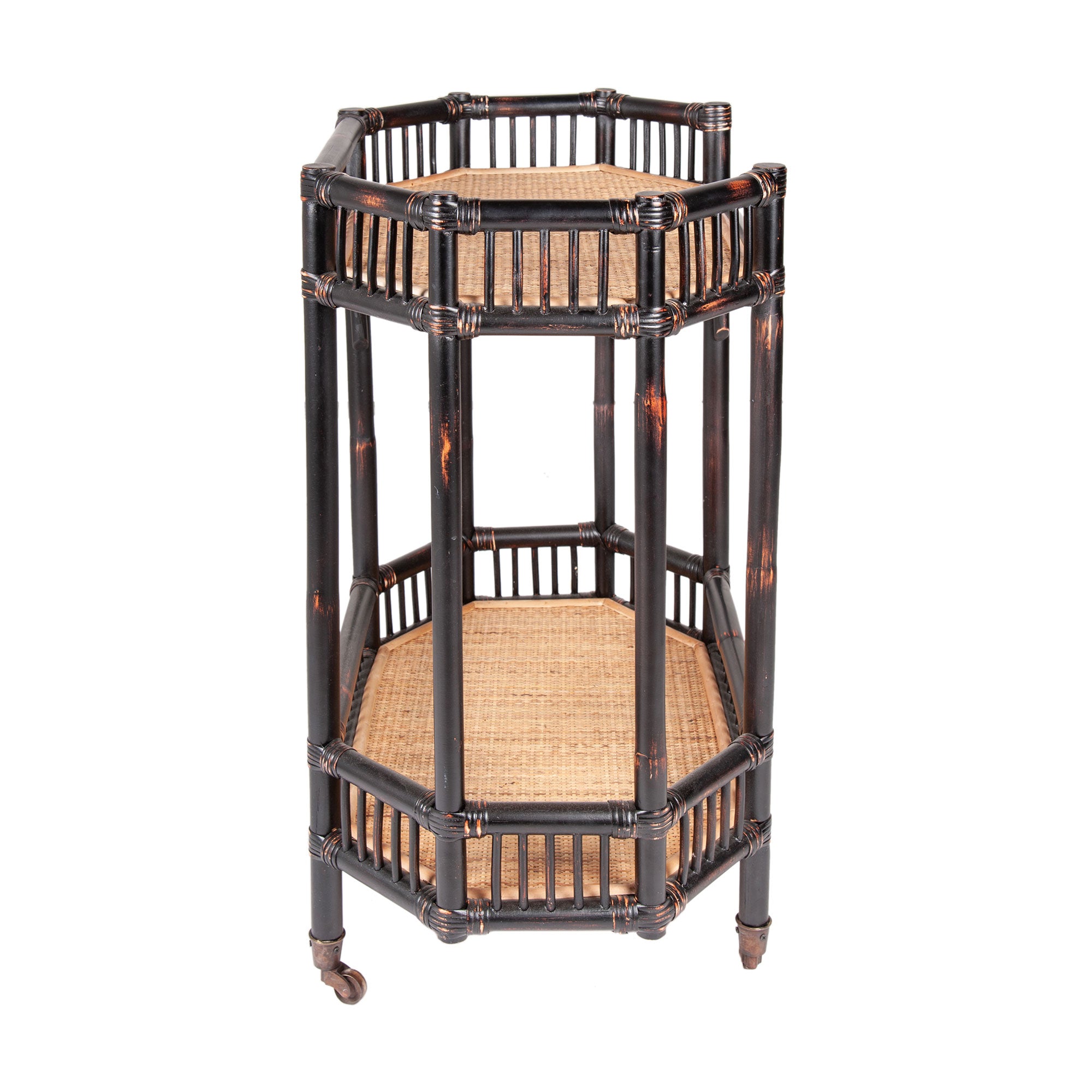 Amelia Rattan Bar Cart