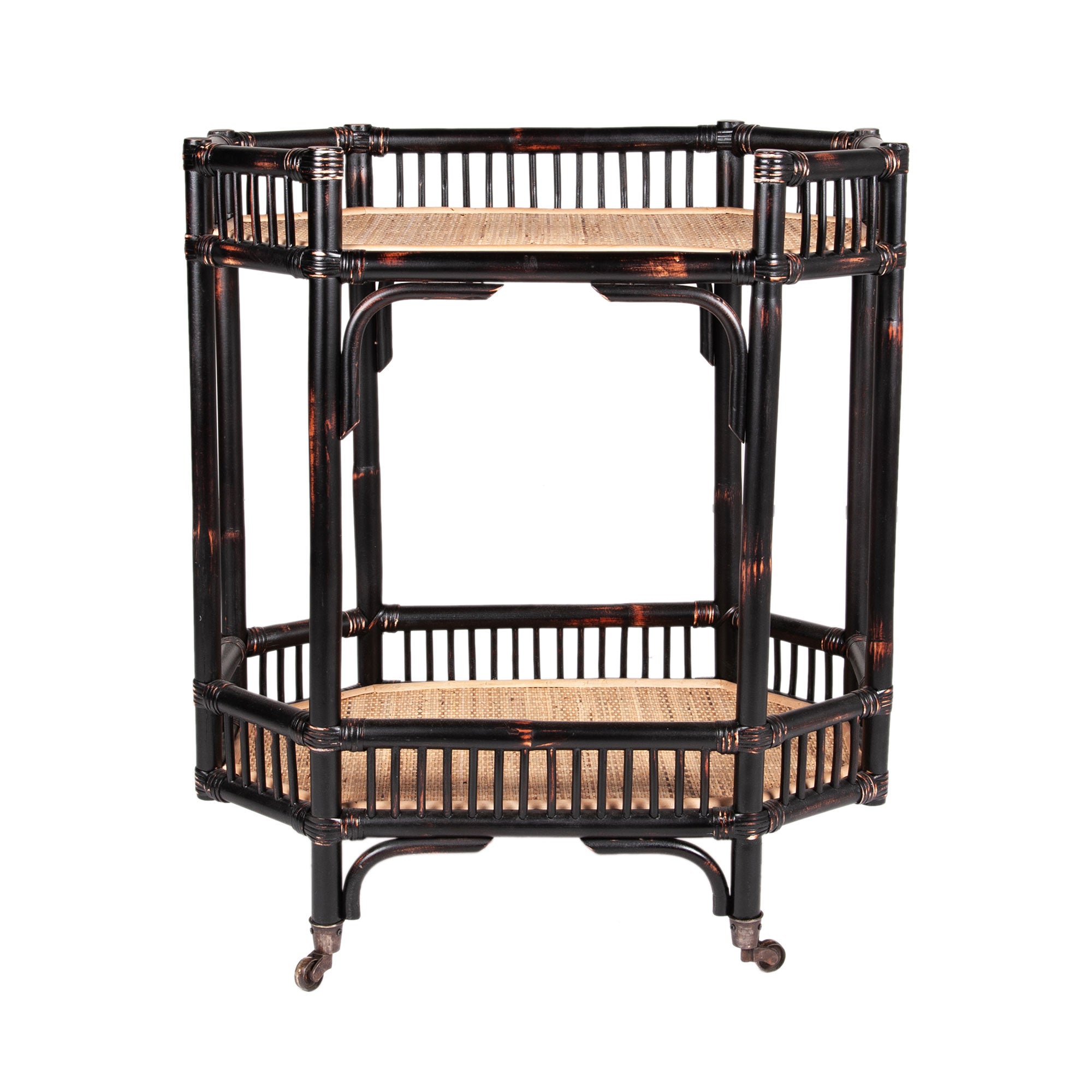 Amelia Rattan Bar Cart