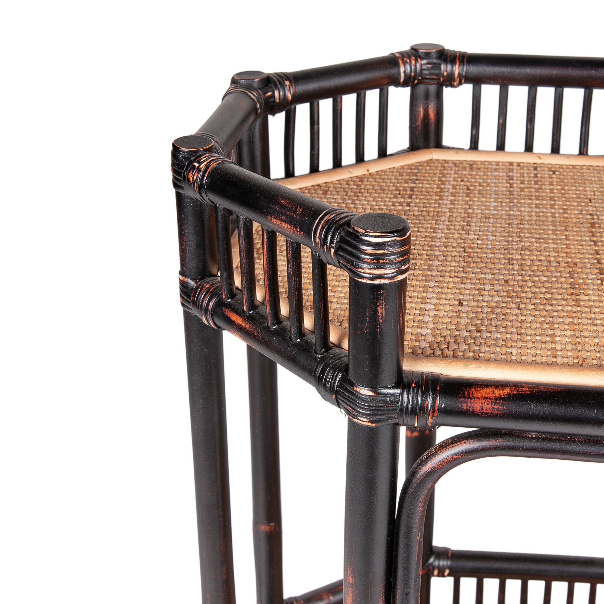 Amelia Rattan Bar Cart