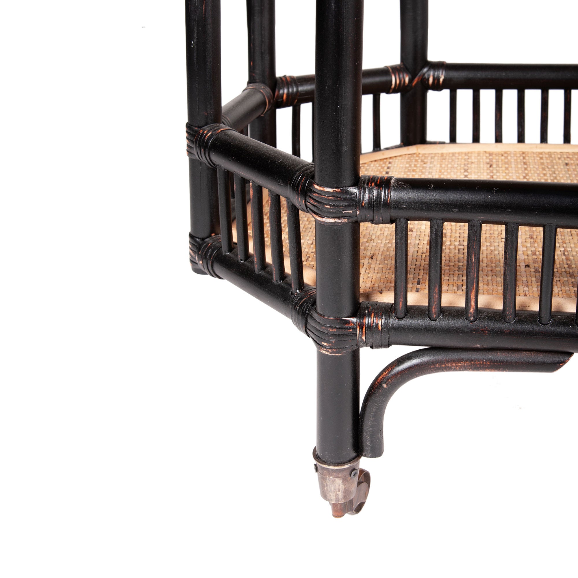 Amelia Rattan Bar Cart