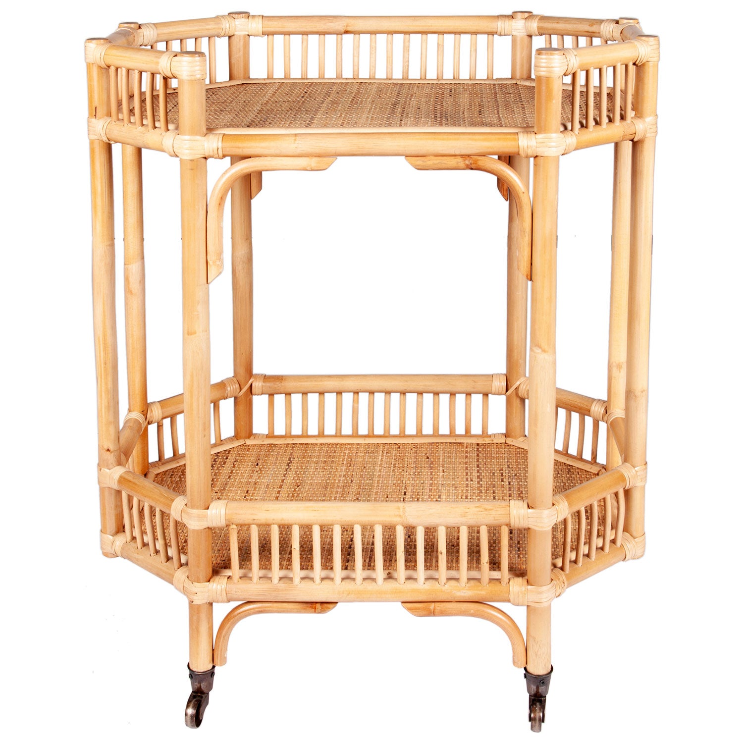 Amelia Rattan Bar Cart