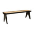 Black Franco Cane Bench Cane bench