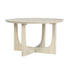 Reverse Arch Round Solid Mango Wood 30" Coffee Table Solid Wood coffee table