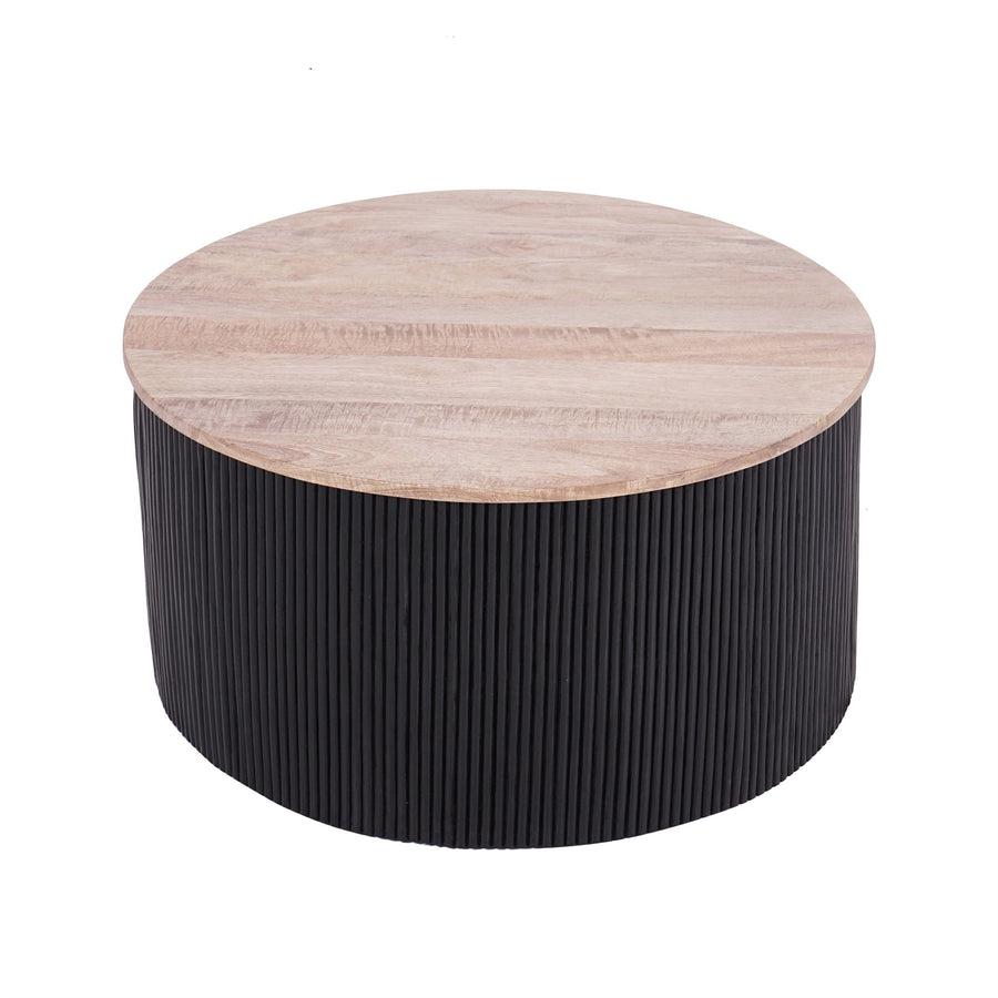 Indigo Road by Egypt Sherrod x East at Main Round Ribbed Storage Coffee Table