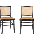 Keilen Cane Dining Chairs, Set of 2