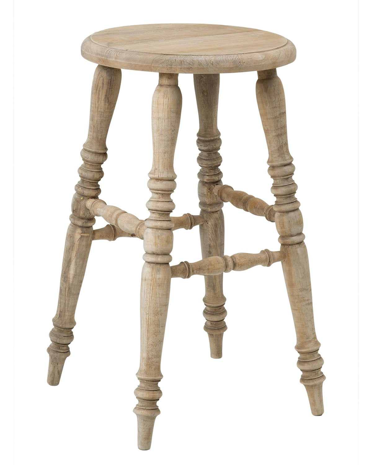 Leona Solid Wood Stool