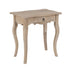 Beige Benton 26" Solid Wood 1-Drawer Accent Table Solid Wood nightstand