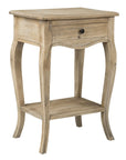 Brown Rubberwood Accent Table