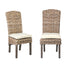 Brown Summitt Handwoven Kubu Rattan Dining Chairs, Set of 2 Rattan dining chair