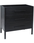 Avalon 3 Door Chest, Black