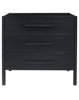 Avalon 3 Door Chest, Black