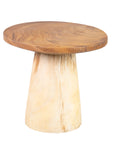 Nephra Solid Wood Pedestal Accent Table