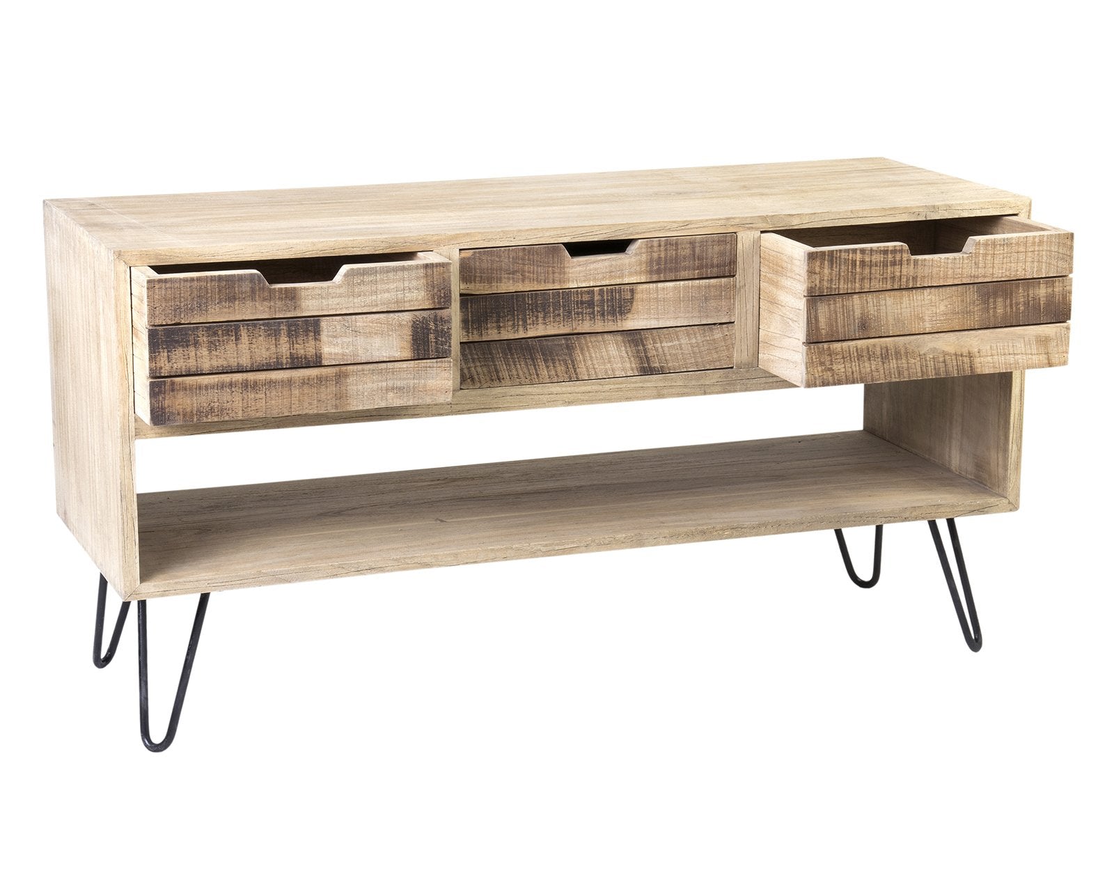 Levi 3 Drawer Storage Console