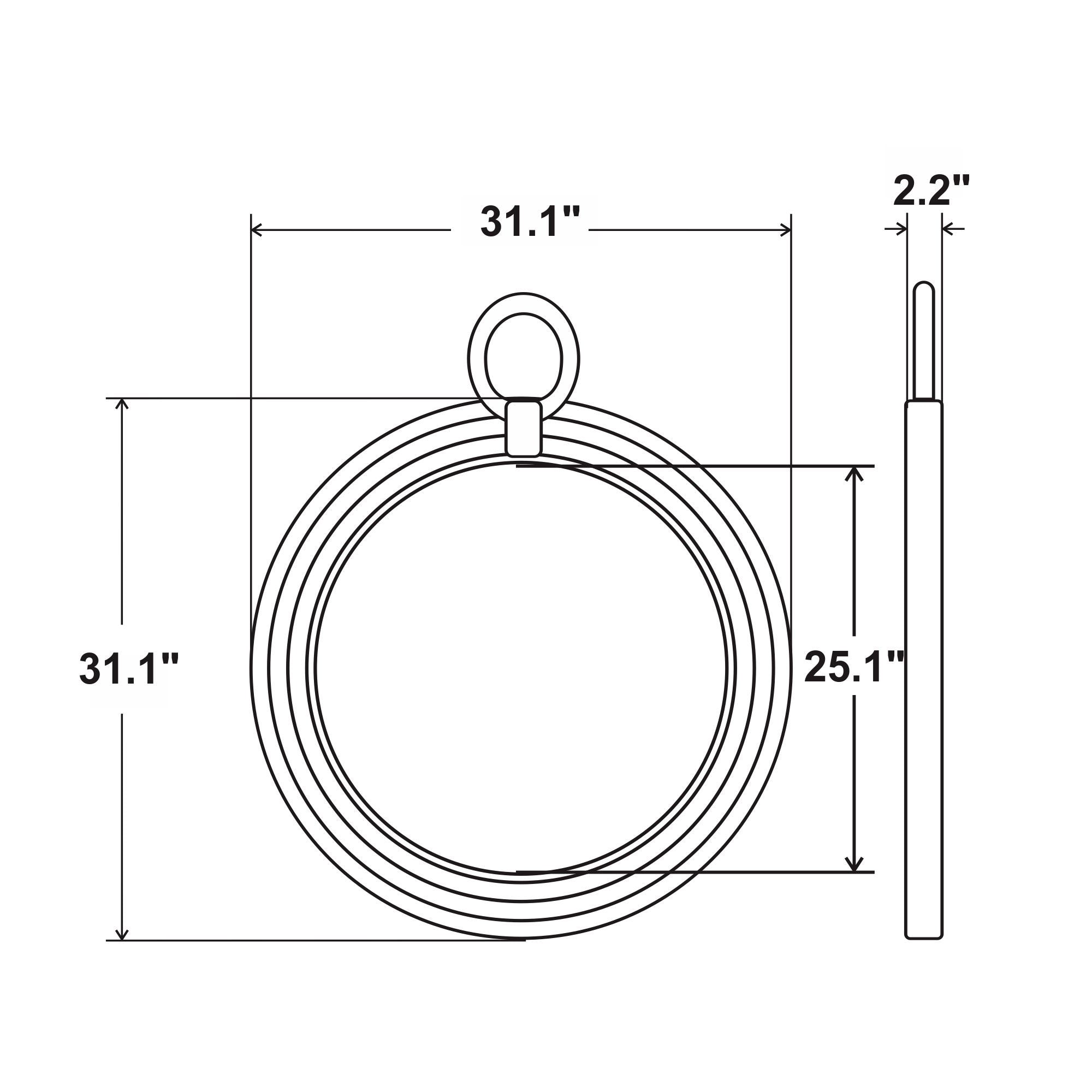 Aspen Round Jute Rope Mirror