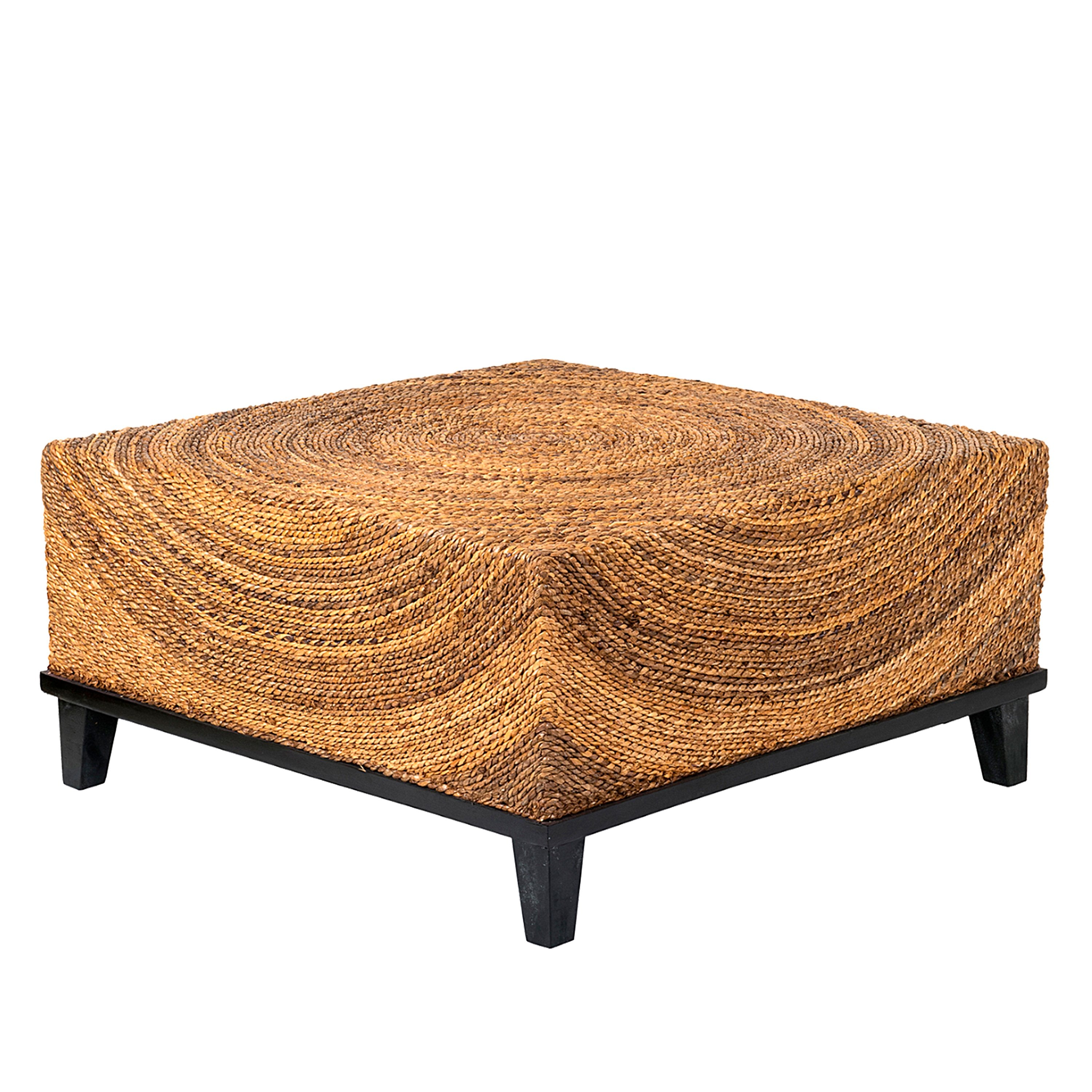 Naomi Square Woven Abaca Coffee Table | East at Main Naomi Square Woven Abaca Coffee Table | East at Main