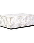 White Coconut Shell Coffee Table