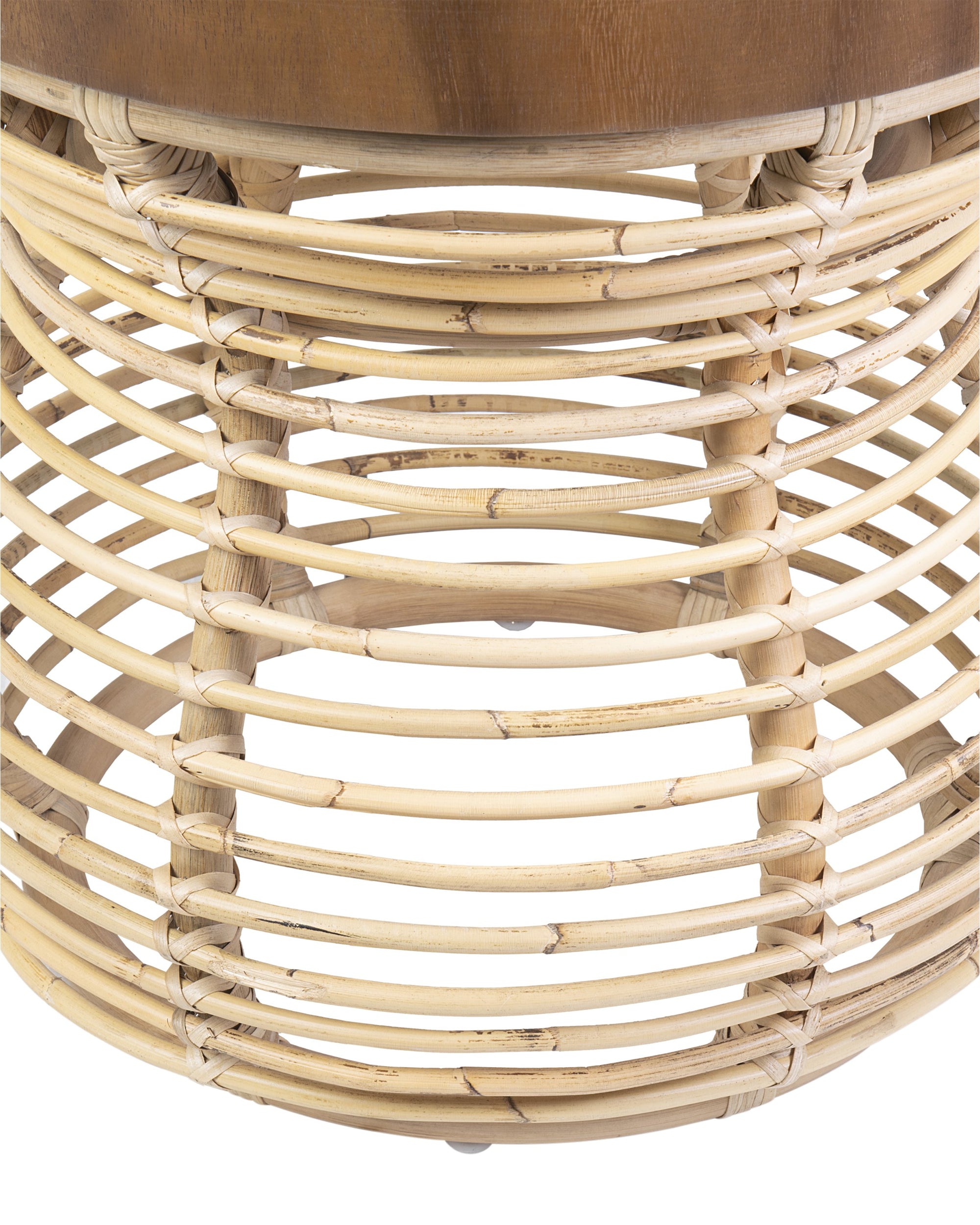 Hannah Woven Raffia Side Table