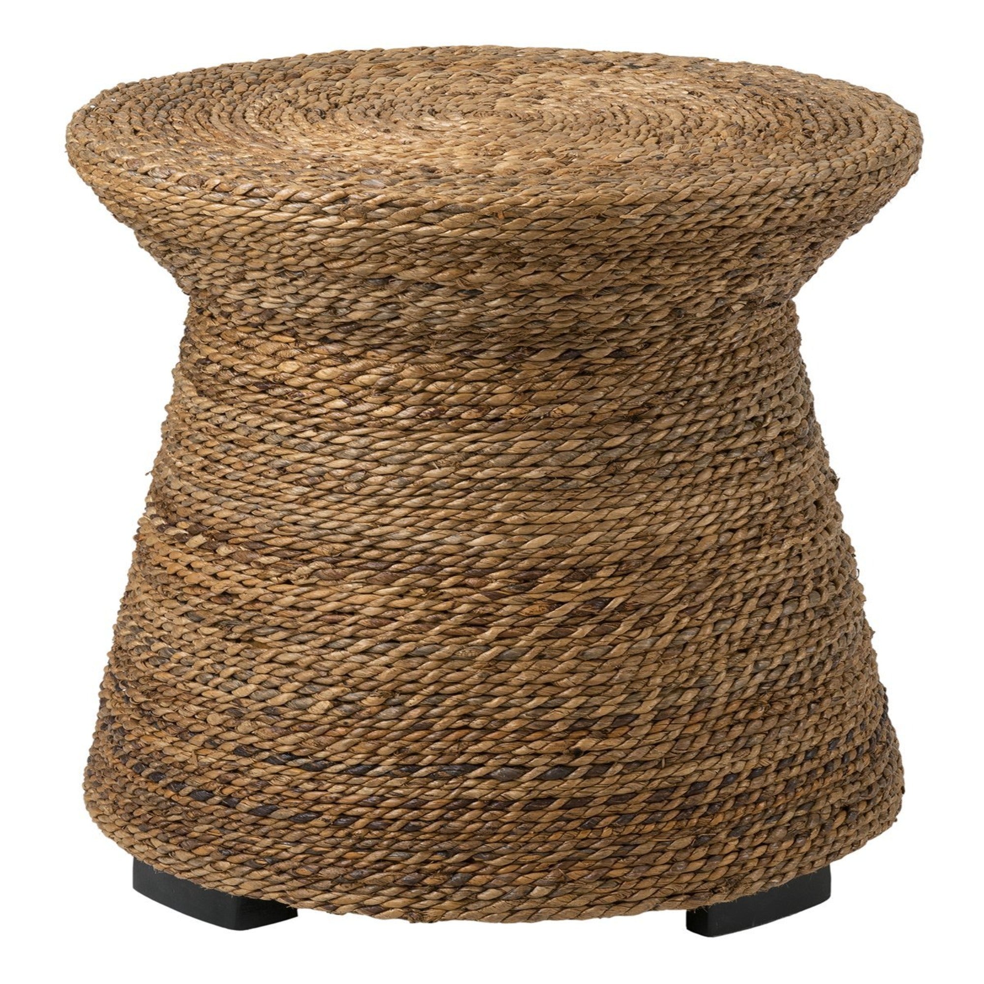 Brown Abaca Accent Table