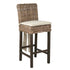 Counter Stool Dyer Rattan & Teak Stool with Cushion Teak Wood counter stool