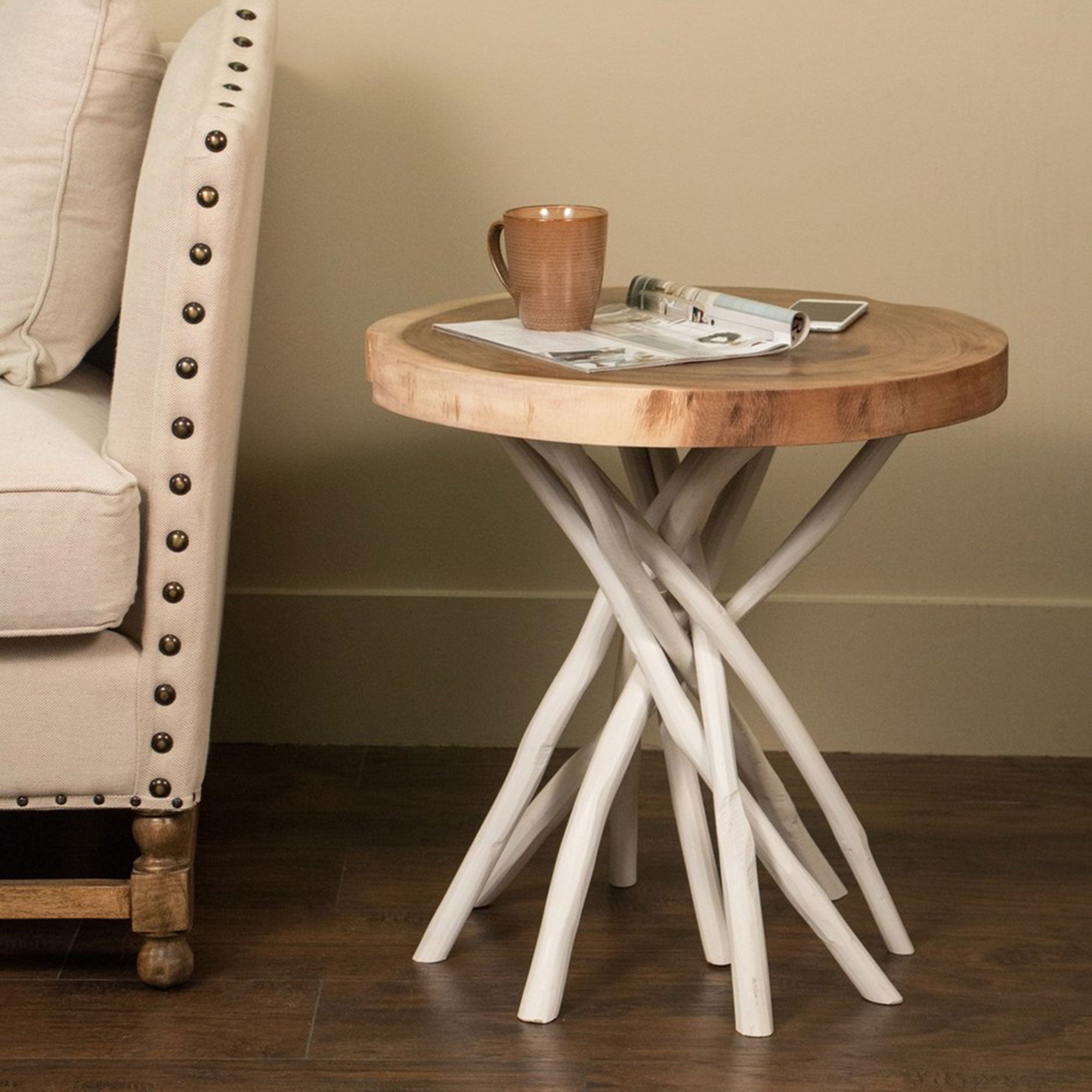 Merrill Teak Branch Accent Table