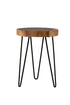 Brown Teak Accent Table