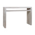 White Karson Solid Wood Console Table with Shelf Mango Wood console table