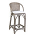 Bar Stool Marla 20" Rattan Stool with Cushion Rattan counter stool