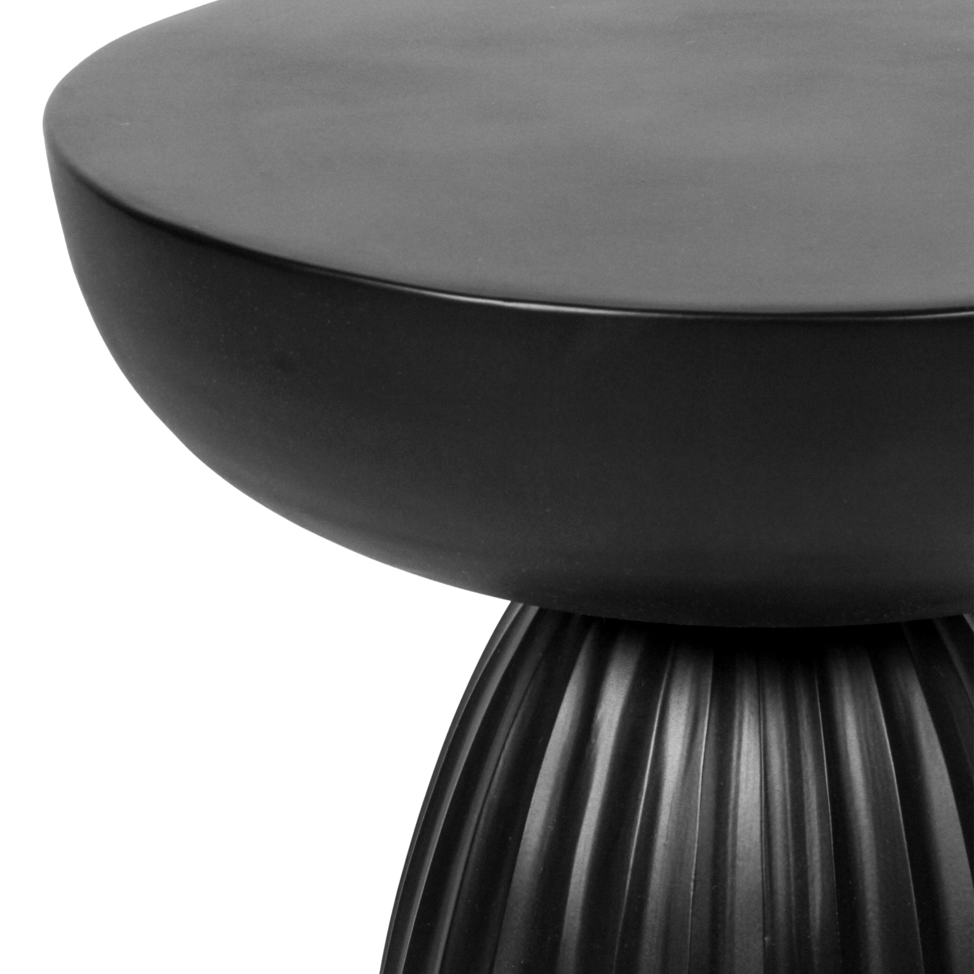 thumbnail image 2 of KB Designs - Modern Glass Top Accent Pedestal End Table, Gold Base 2 of 9