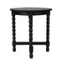 Black Adair Solid Wood Bobbin Turned Leg Side Table Mango Wood accent side table