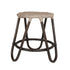 Brown Alana Rattan Side Table Rattan accent stool