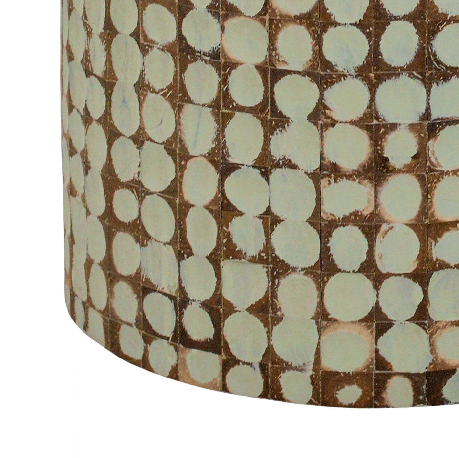 Mila Coconut Shells Round Accent Table