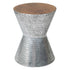 Grey Lupton Wood and Metal Accent Table Teak Wood accent side table
