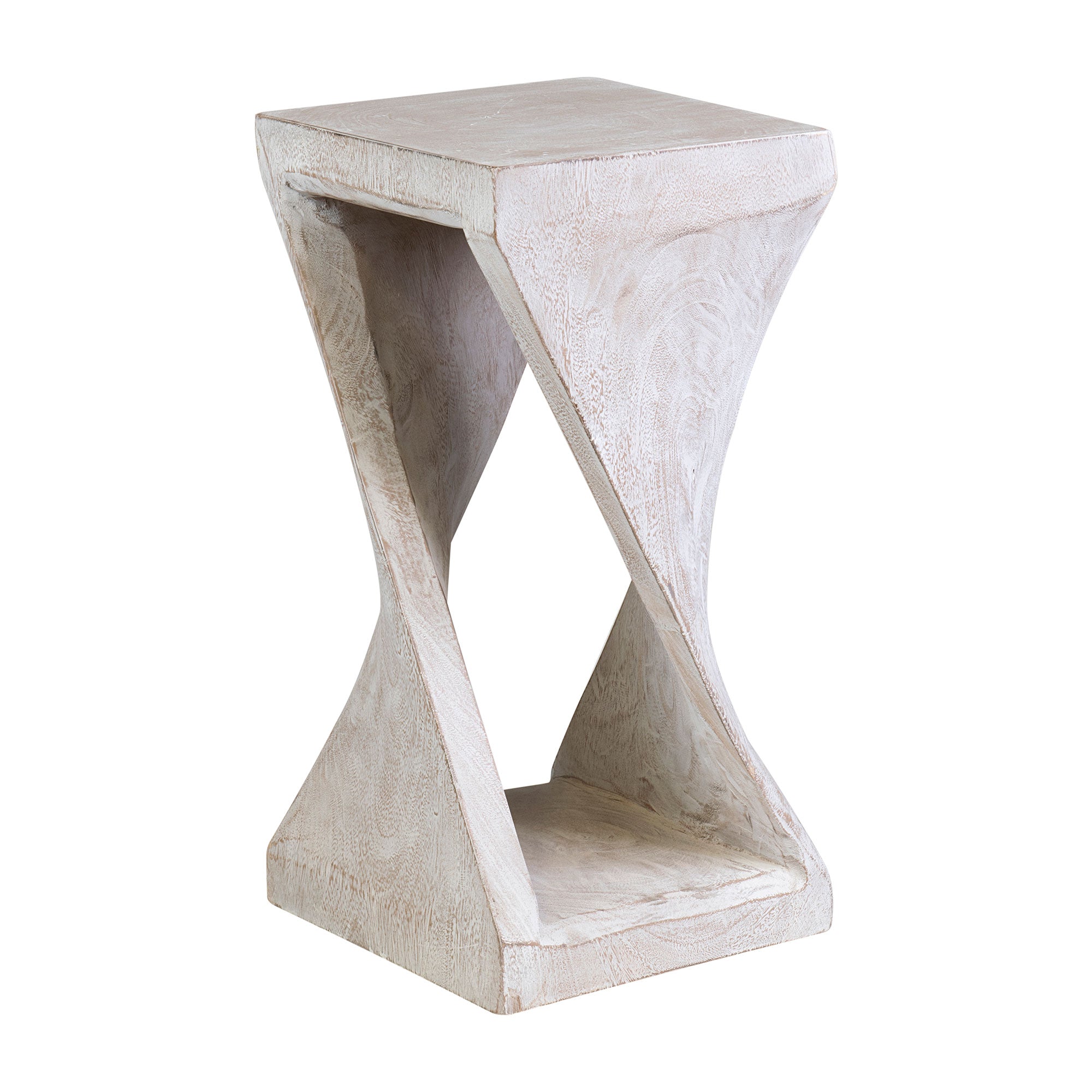 Cason Solid Wood Twist Accent Table