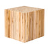 Brown Harper 18" Teak Block Accent Table Teak Wood accent side table