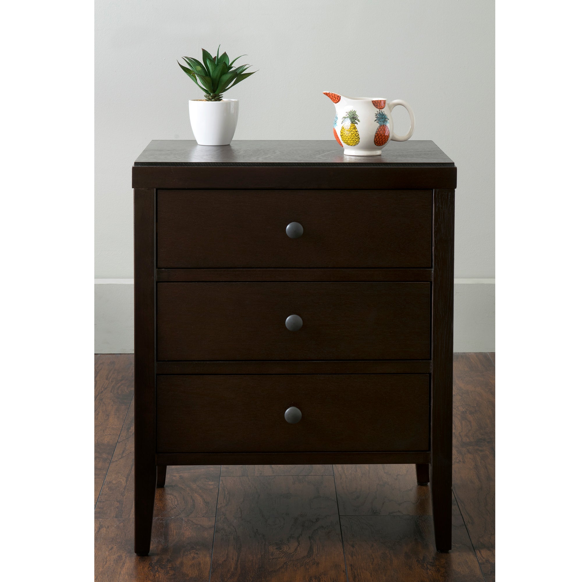 Webb 3 Drawer Solid Wood Nightstand