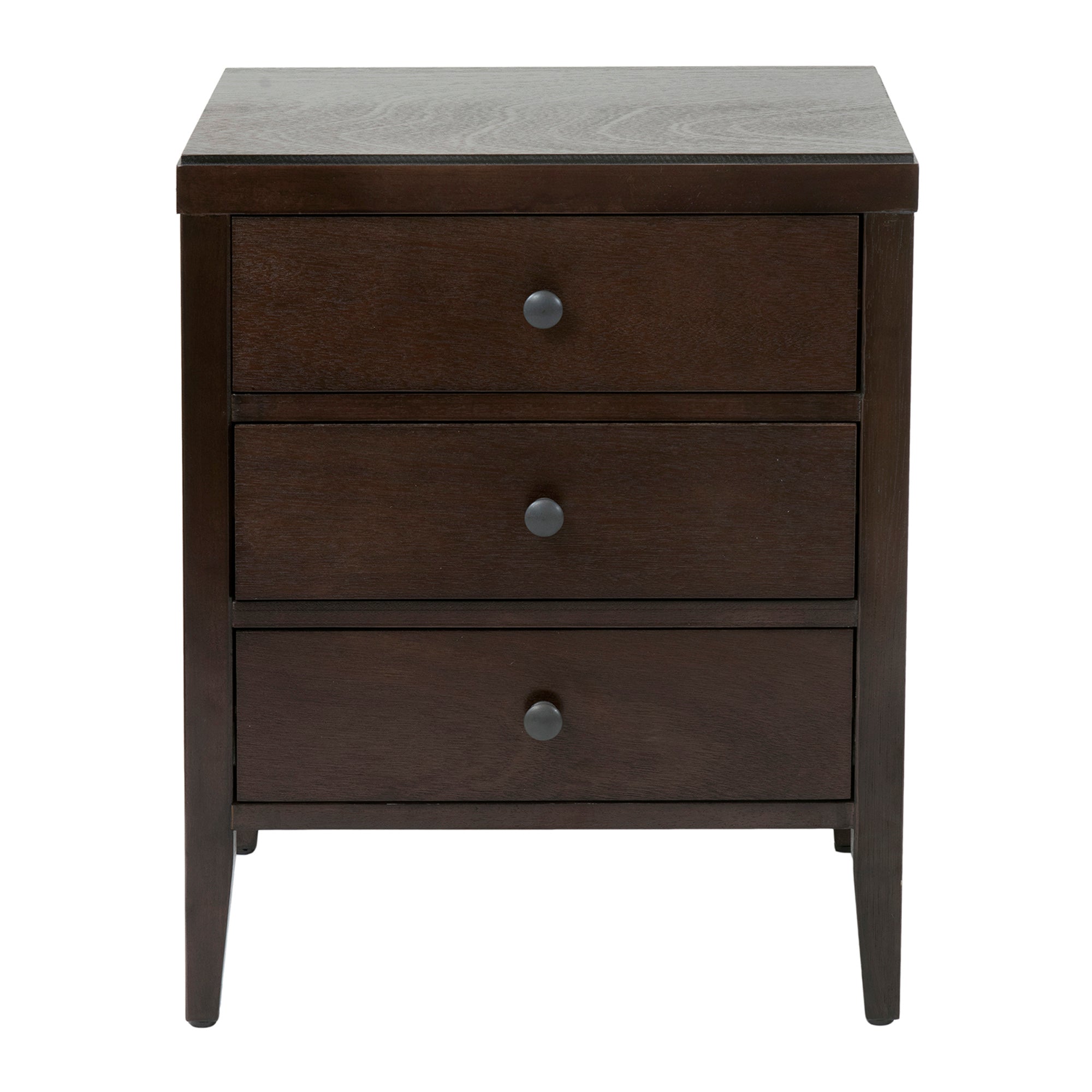 Webb 3 Drawer Solid Wood Nightstand