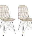 Dover Open Rattan Dining Chairs (Set of 2)