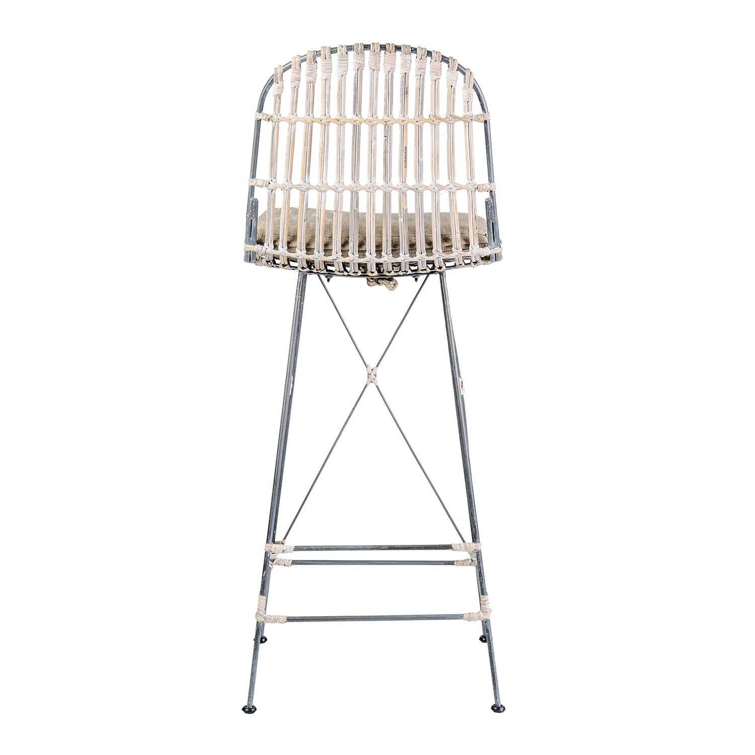 Dover Open Rattan Stools (Set of 2)