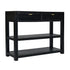 Black Jade 2 Drawer Solid Wood Console Table Mango Wood console table